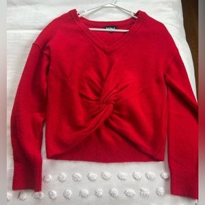 Red Cropped Sweater